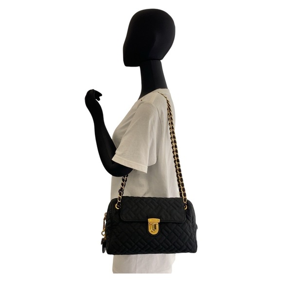 Prada Prada Vintage Tessuto Quilted Nylon Shoulder Bag Canvas Crossbody Bag